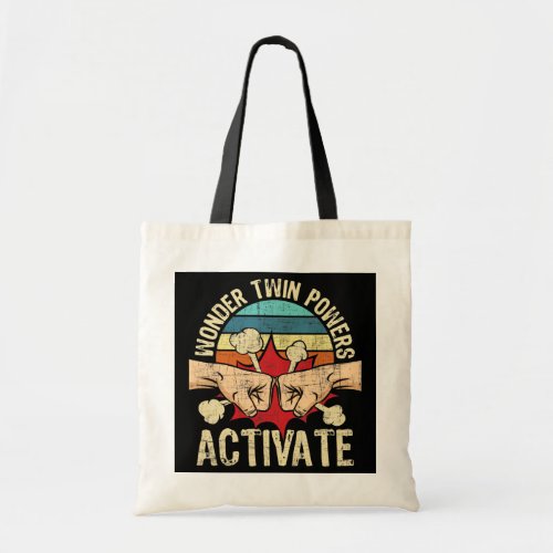 Wonder Twin Powers Activate Twins Brother Sister Tote Bag