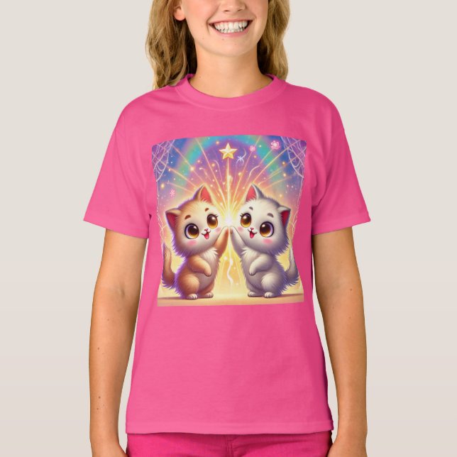  Wonder Twins – Magical Cat Duo T-Shirt (Front)