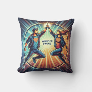 Wonder Twins – The Power of Teamwork Throw Pillow