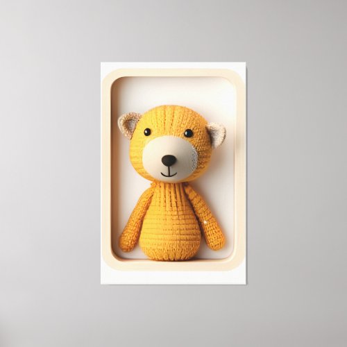 Wonder Wall Art Sunny Bear Smile Canvas Print