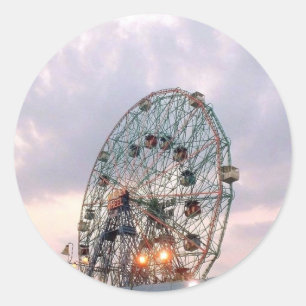 'Wonder Wheel at Twilight' Stickers