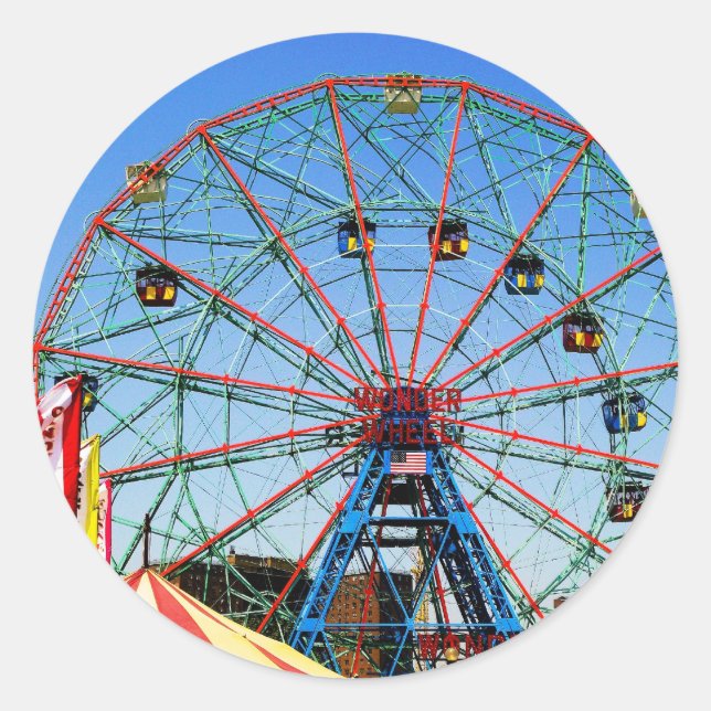 Wonder Wheel - Coney Island, NYC sticker (Front)