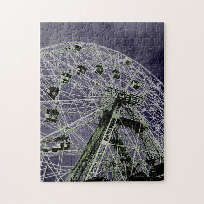 Wonder Wheel Psychedelic Jigsaw Puzzle