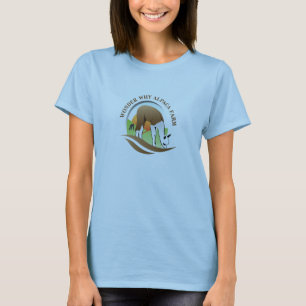 Wonder Why Alpaca Farm Logo Shirt
