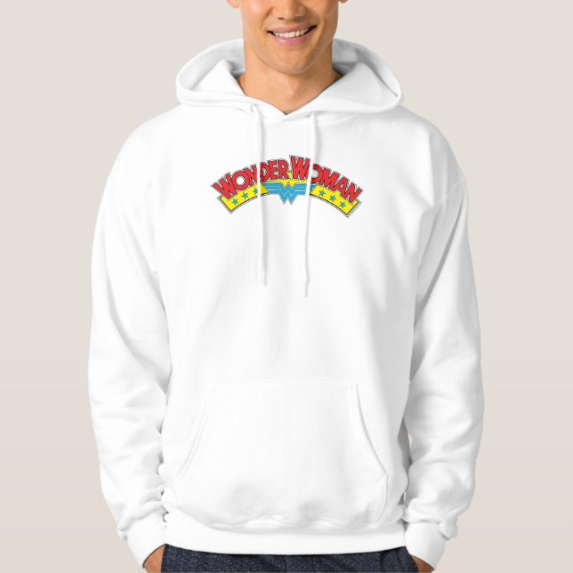 Wonder Woman 1987 Comic Book Logo Hoodie (Front)