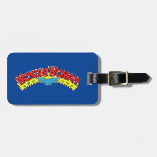 Wonder Woman 1987 Comic Book Logo Luggage Tag