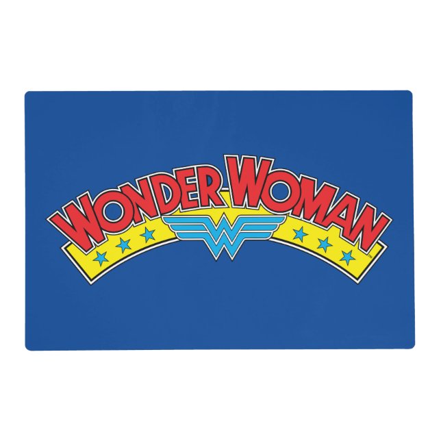 Wonder Woman 1987 Comic Book Logo Placemat (Front)