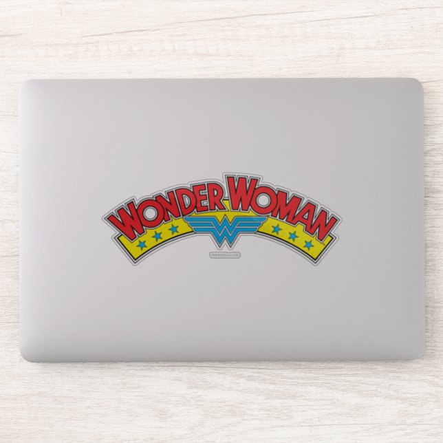 Wonder Woman 1987 Comic Book Logo Sticker (Computer)