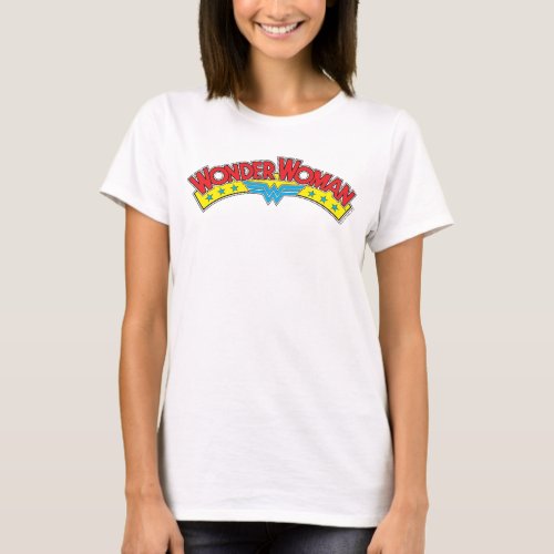Wonder Woman 1987 Comic Book Logo T_Shirt