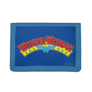 Wonder Woman 1987 Comic Book Logo Tri-fold Wallet