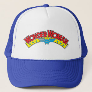 Wonder Woman 1987 Comic Book Logo Trucker Hat