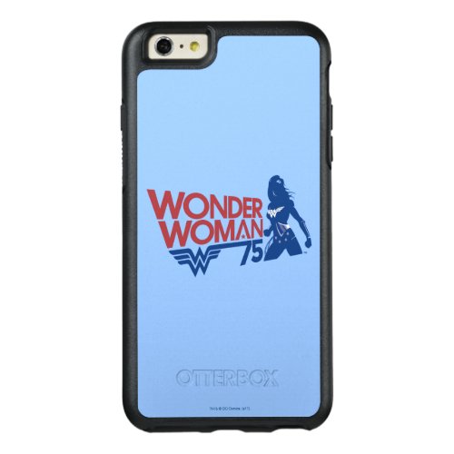 Wonder Woman 75th Anniversary Red  Blue Logo OtterBox iPhone 66s Plus Case