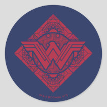 Wonder Woman Amazonian Symbol Classic Round Sticker