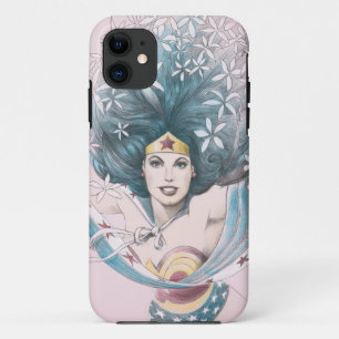 Wonder Woman and Flowers iPhone 11 Case