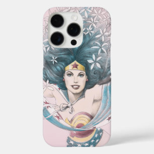 Wonder Woman and Flowers iPhone 16 Pro Case