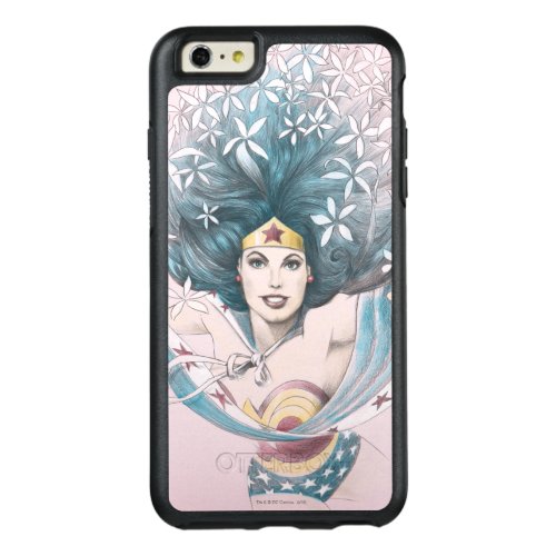 Wonder Woman and Flowers OtterBox iPhone 66s Plus Case