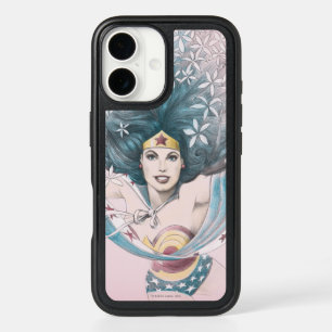 Wonder Woman and Flowers iPhone 16 Case