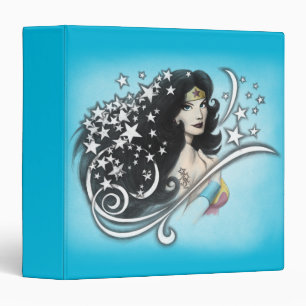 Wonder Woman and Stars 3 Ring Binder