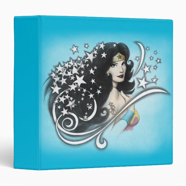 Wonder Woman and Stars 3 Ring Binder (Front/Spine)