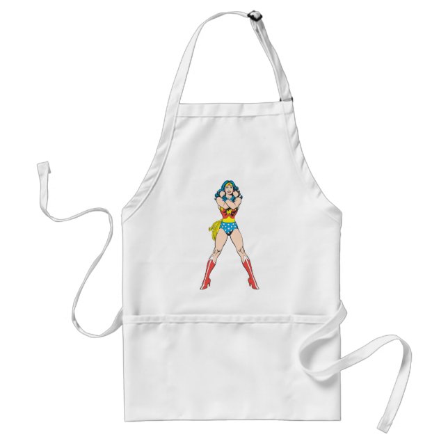 Wonder Woman Arms Crossed Adult Apron (Front)