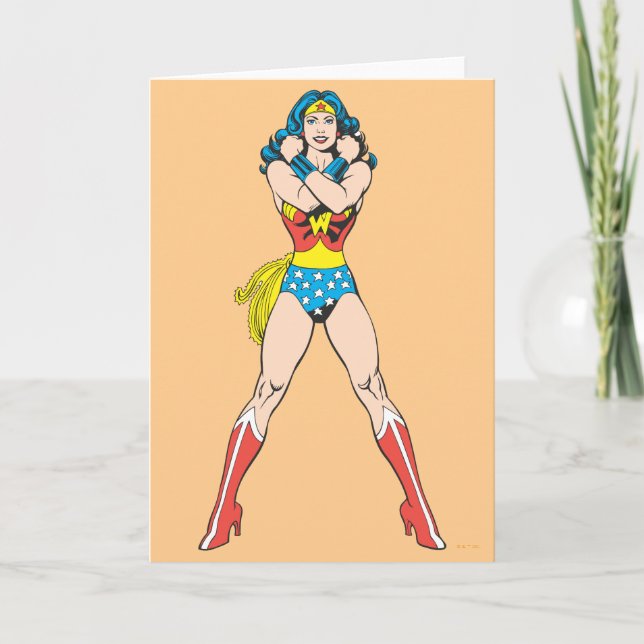 Wonder Woman Arms Crossed Card (Front)