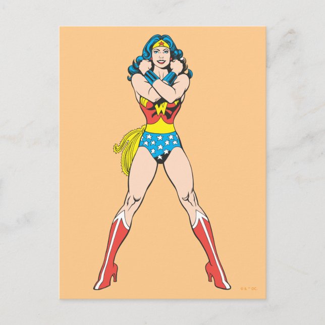 Wonder Woman Arms Crossed Postcard (Front)