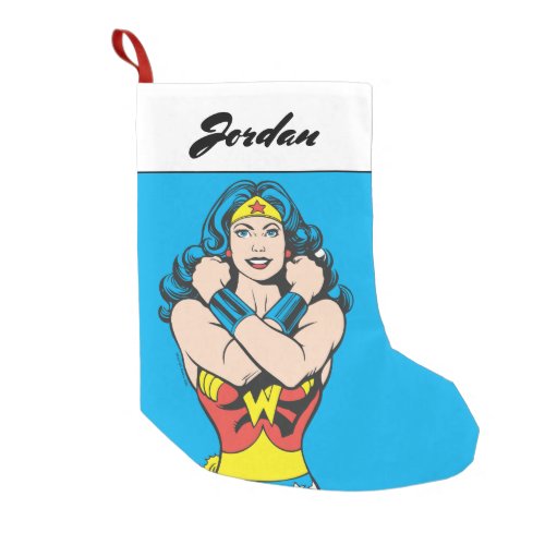Wonder Woman Arms Crossed Small Christmas Stocking