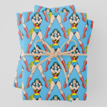 Wonder Woman Arms Crossed Wrapping Paper Sheets