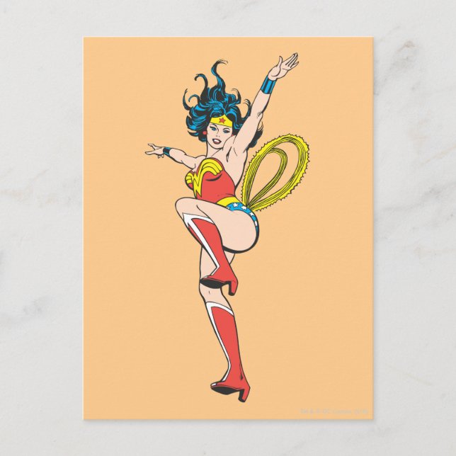Wonder Woman Arms Raised Postcard (Front)