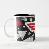 Wonder Woman Arrows Two-Tone Coffee Mug (Left)