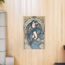 Wonder Woman Art Nouveau Panel Rug