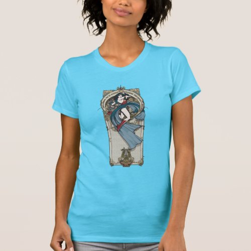 Wonder Woman Art Nouveau Panel T_Shirt