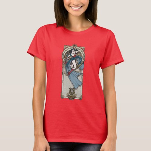 Wonder Woman Art Nouveau Panel T_Shirt