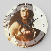 Wonder Woman At Sunset Large Clock