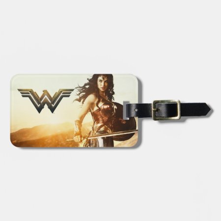 Wonder Woman At Sunset Luggage Tag