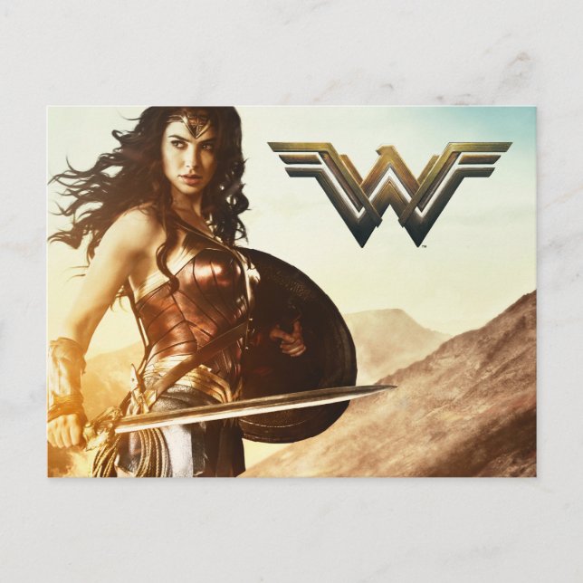 Wonder Woman At Sunset Postcard (Front)
