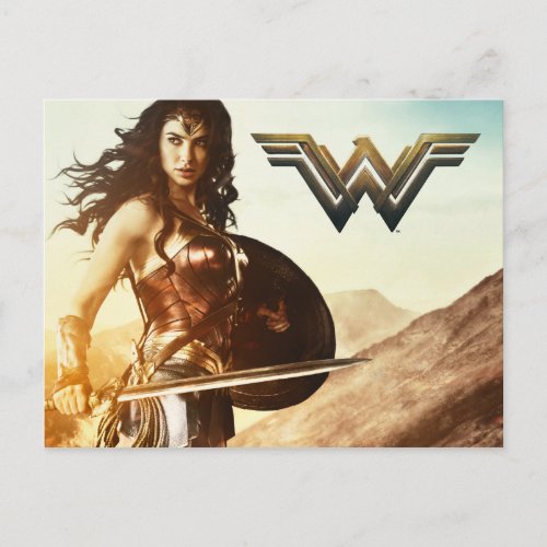 Wonder Woman At Sunset Postcard