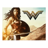 Wonder Woman At Sunset Postcard