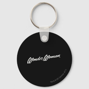 Wonder Woman B&W Logo 1 Keychain