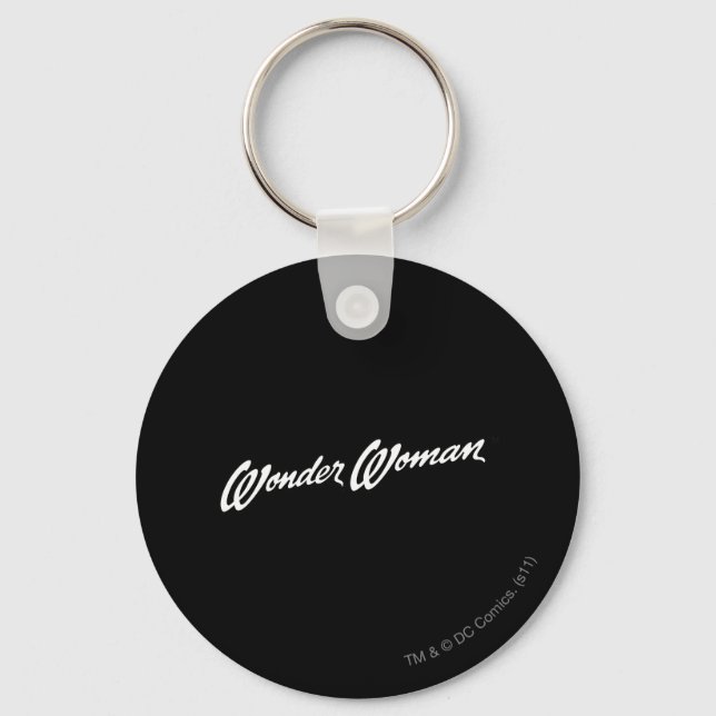 Wonder Woman  B&W Logo 1 Keychain (Front)