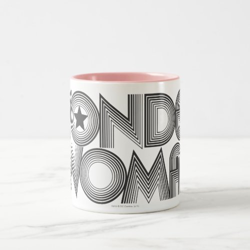 Wonder Woman BW Logo 3 Two_Tone Coffee Mug