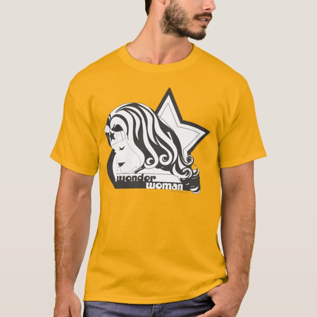 Wonder Woman B&W Star T-Shirt (Front)