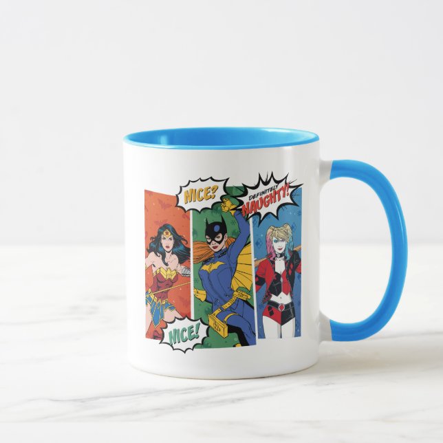 Wonder Woman, Batgirl, & Harley Quinn Holiday Mug (Right)
