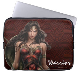 Wonder Woman Battle-Ready Comic Art Laptop Sleeve
