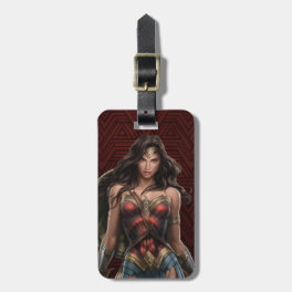 Wonder Woman Battle-Ready Comic Art Luggage Tag