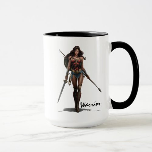Wonder Woman Battle_Ready Comic Art Mug