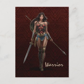 Wonder Woman Battle-ready Comic Art Postcard by wonderwoman at Zazzle