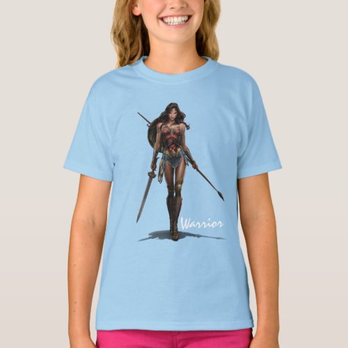 Wonder Woman Battle_Ready Comic Art T_Shirt