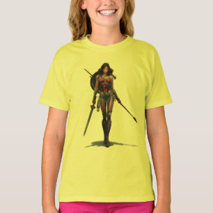 Wonder Woman Battle-Ready Comic Art T-Shirt