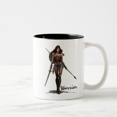 Wonder Woman Battle_Ready Comic Art Two_Tone Coffee Mug